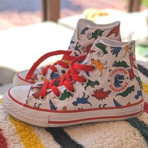 Converse Chuck Taylor All Star Hi Top Shoes Dinoverse Sz 13 663636C